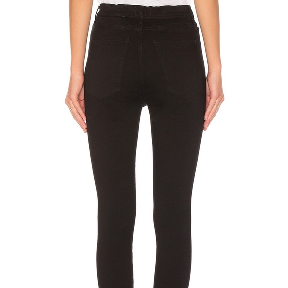 AGOLDE • Roxanne Super High Rise Skinny Jeans in Jet REVOLVE - Picture 2 of 7